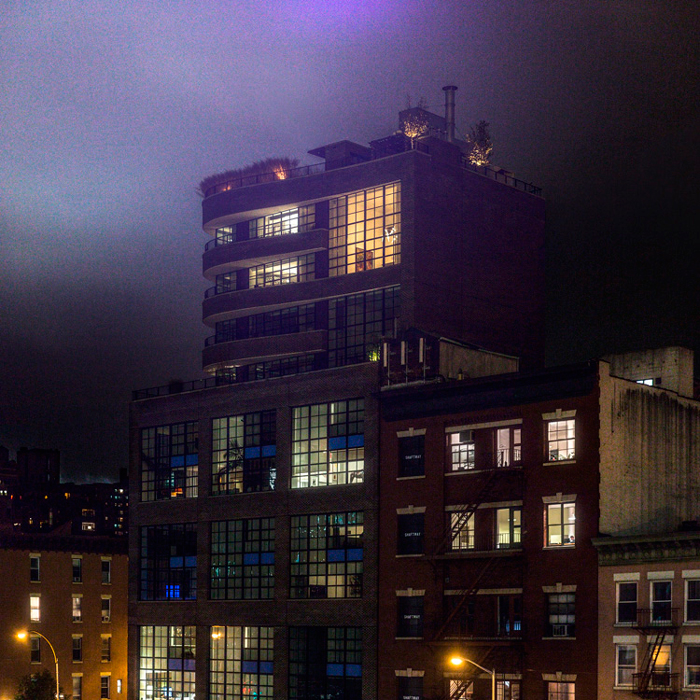tower at night